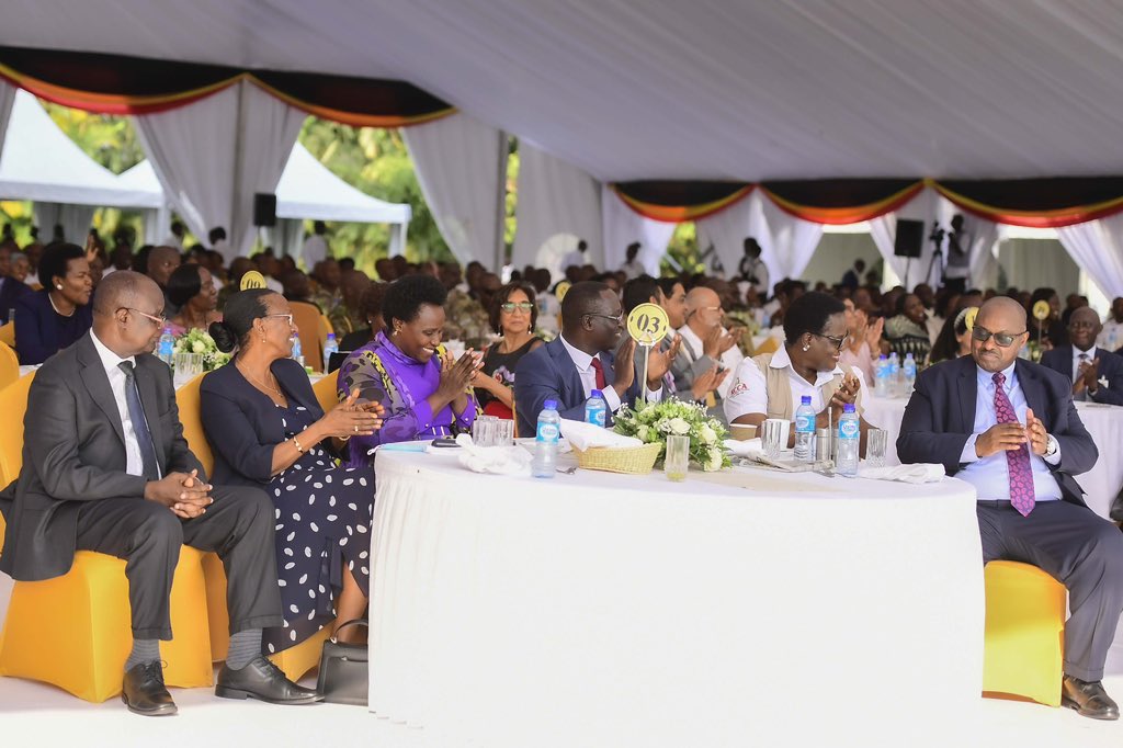 Mama Janet and I hosted a luncheon at State House, Entebbe in honor of the National Organising Committee of the recently concluded NAM and G77+China summits.