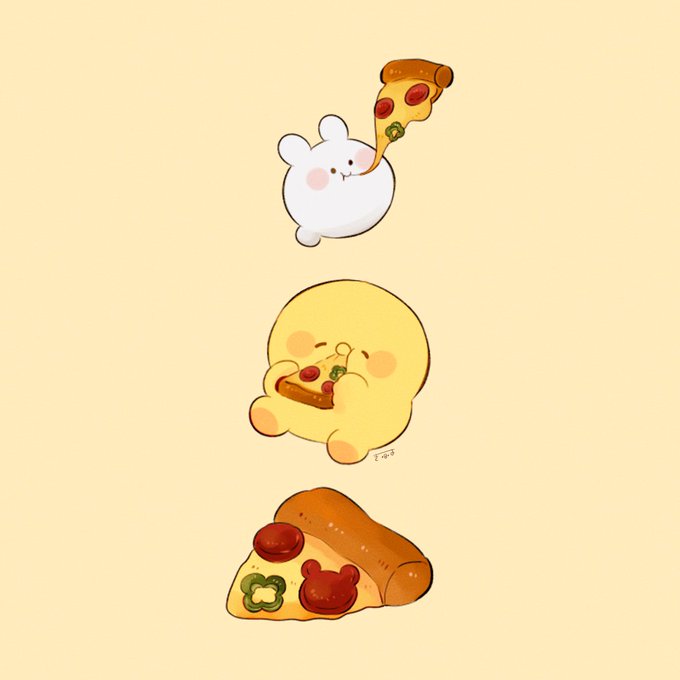 「チーズ ピザ」のTwitter画像/イラスト(新着)