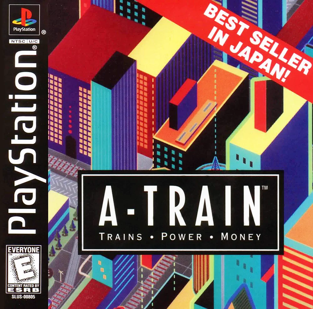 A-Train (A.IV.EVOLUTION GLOBAL / A列車で行こうIV エヴォリューショングローバル / Ē Ressha de Ikō 4 Evolution Global) on Playstation by Artdink.
