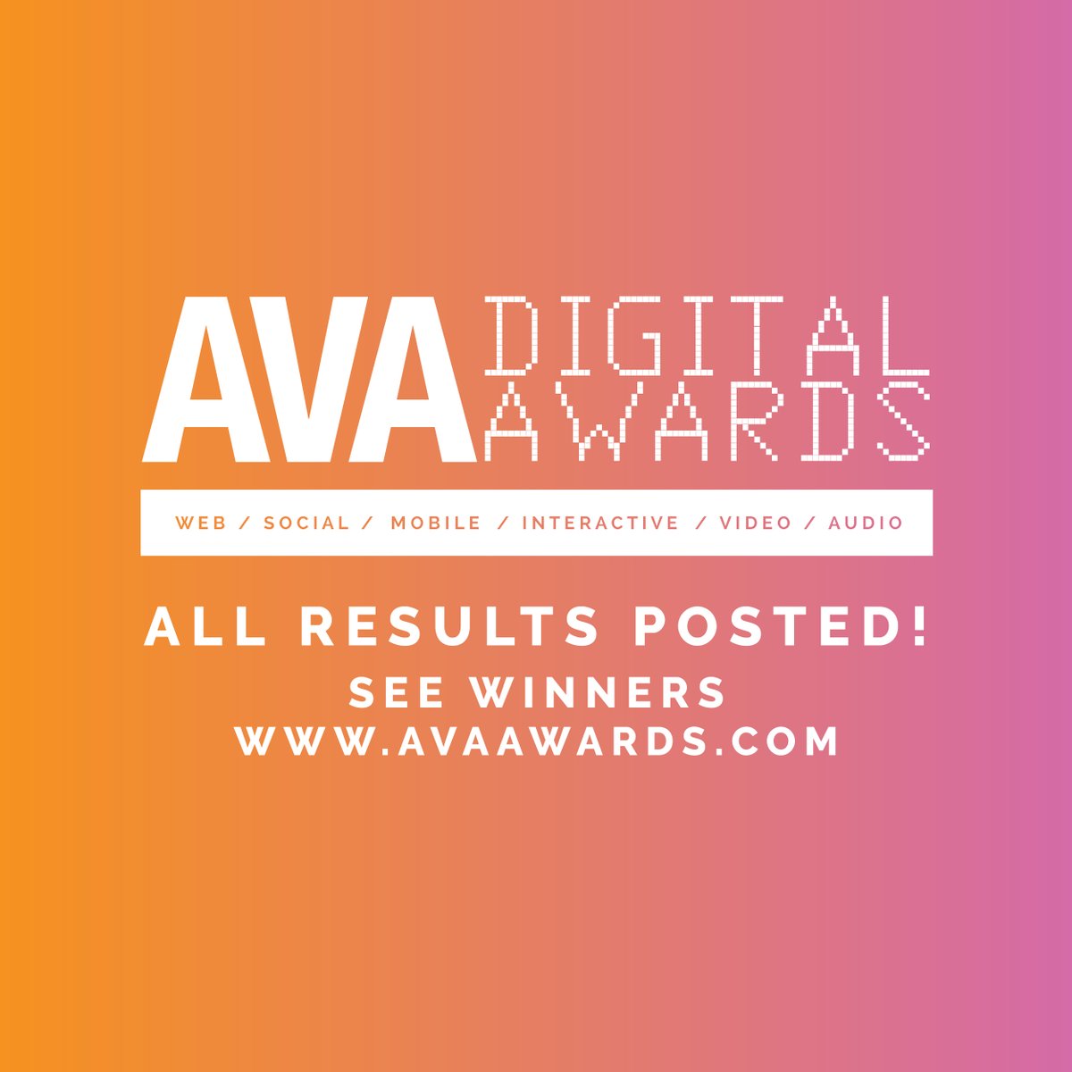 All results from the final deadline have been posted! Check out your account or the winner's list to see the results: enter.amcpros.com/ava/winners/