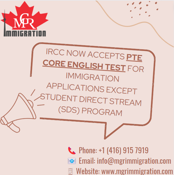 Contact MGR Immigration for more information:
Phone: +1 (416) 915 7919
Email: info@mgrimmigration.com
Website: mgrimmigration.com
#expressentrycanada #expressentry #permanentresidency #immigration #canadianimmgration #PTE #PTEExam  #PearsonTestofEnglish