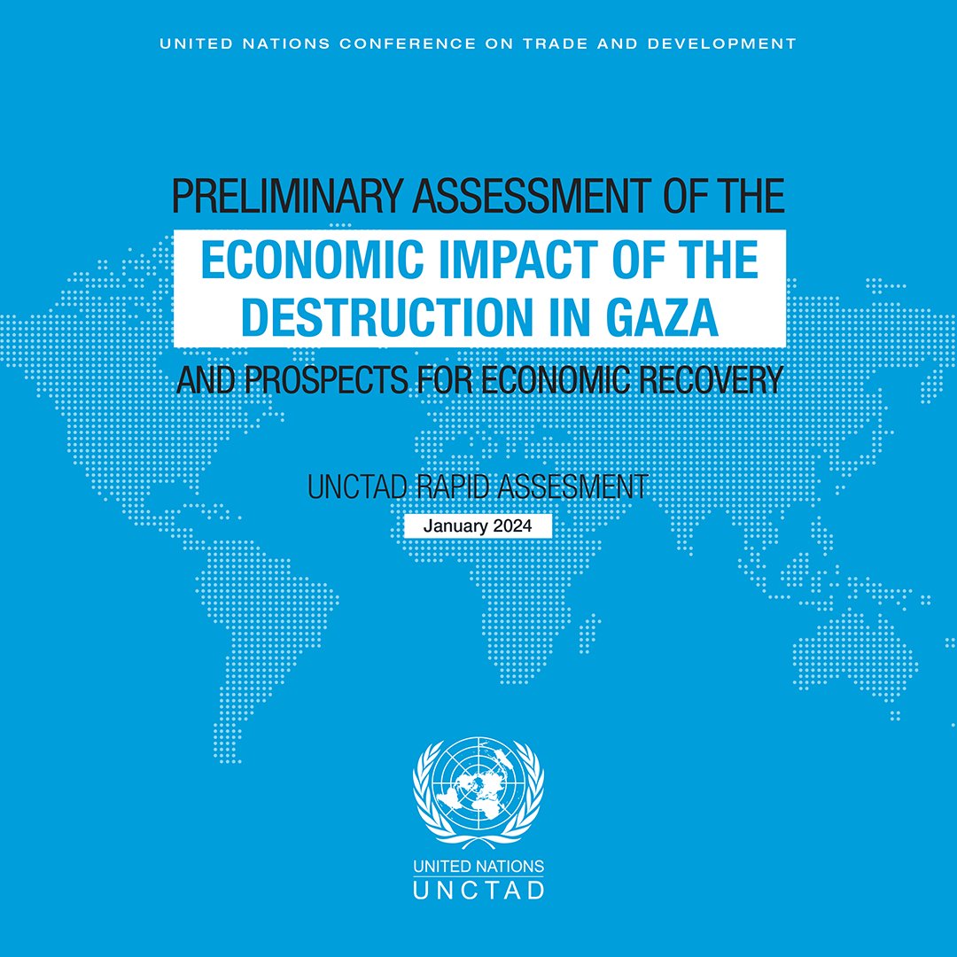 Gaza: Unprecedented level of economic destruction would take tens of billions of dollars &amp; decades to reverse.

<a href="/UNCTAD/">UN Trade and Development</a> says that even with an end to military operation &amp; a return to previous growth rate, it would take until 2092 to restore economy. unctad.org/publication/pr…