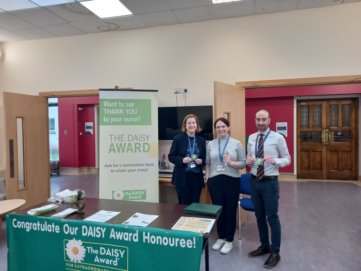 Official launch of the Daisy award and the bees award to follow at the RHD 🐝🐝🌻🌻🌻🐝🐝 to recognise all the team work from all the RHD family .