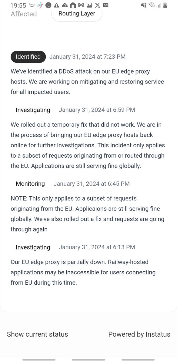 If you're a #nightscout user hosted by @Railway and having some issues...this is why....😥