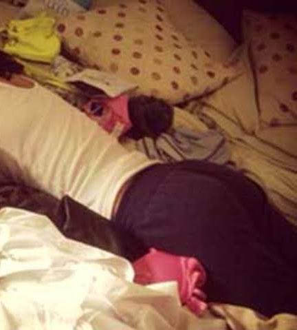 Watching Sister Sleeping Like This 🤤
Giving Dirty Thoughts 💭 
Want To Eat Her 🍑
Smell Grab Her Hip
And Insert My Cock 🍆
Deep Inside Her Tight Hole 🤙💦