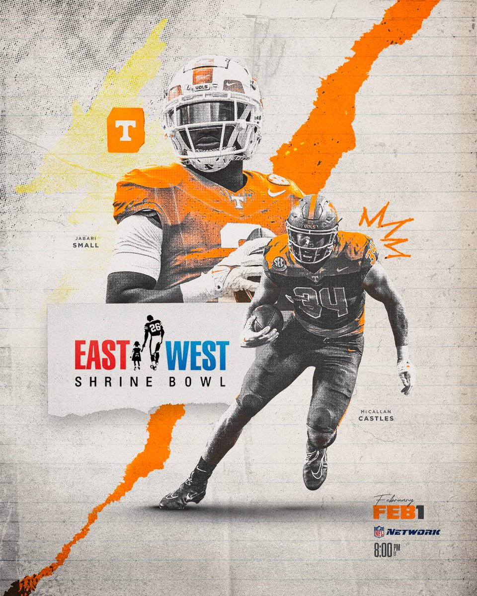 These #Vols are gearing up to compete in the @shrinebowl tomorrow!

<a href="/JMS4_/">Jabari Small</a> 
<a href="/McCallanCastles/">McCallan Castles</a> 

📰 » 1tn.co/2024EastWest

#GBO 🍊