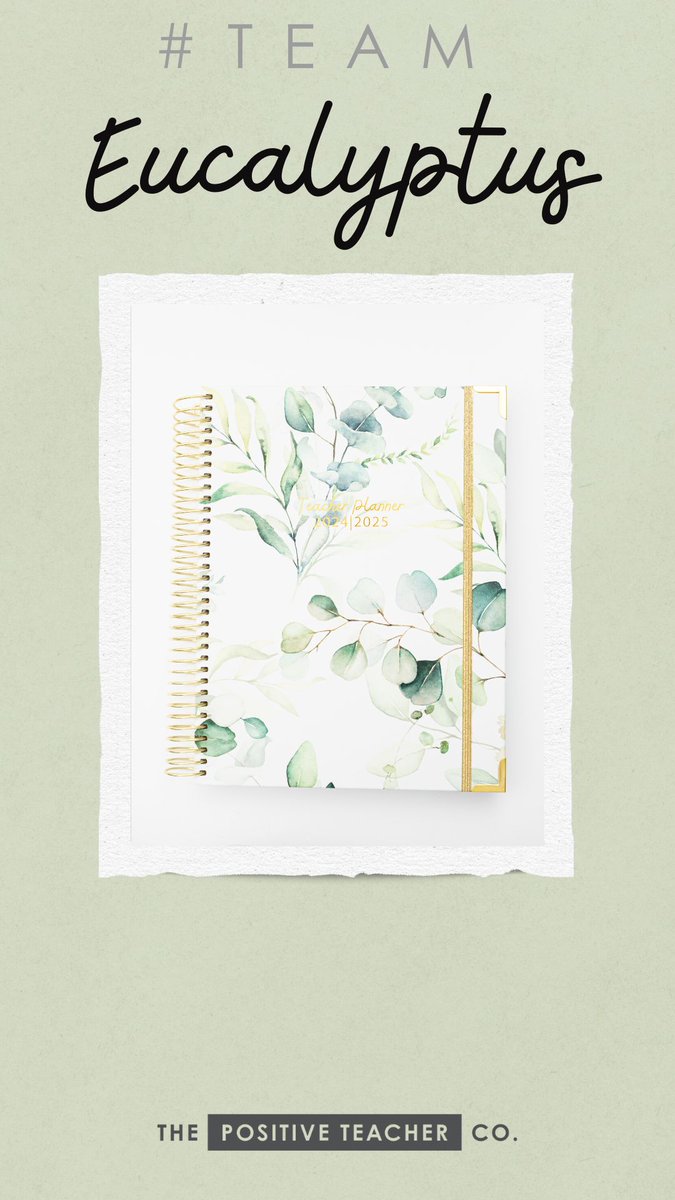 TPositiveTC's tweet photo. Are you ready to say you're #TeamEucalyptus loud and proud? Or are you #TeamUndecided #TeamAllOfThem or something else? Teacher Planners are launching  on 03.02.24 - put it in your dairy! #TeacherPlanner https://t.co/gX6Y3NIJKe