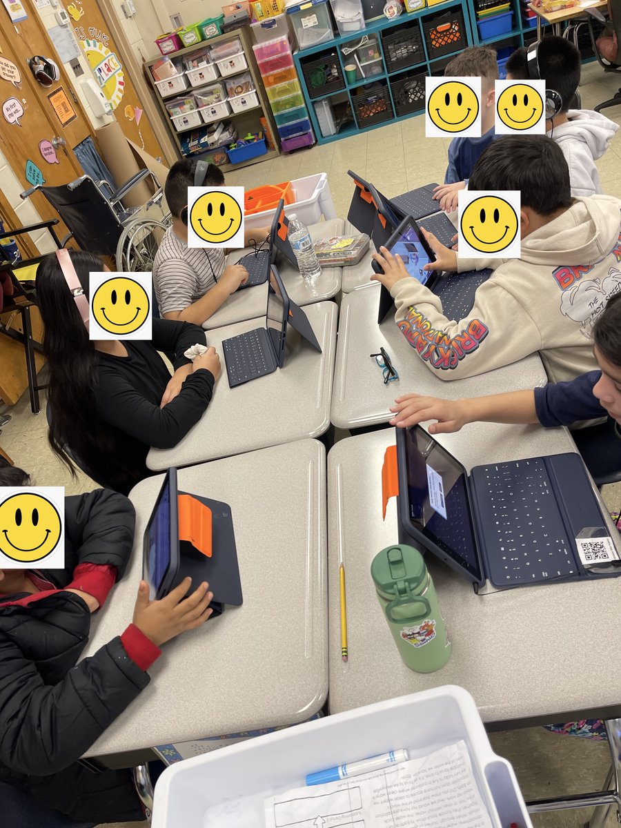 Dovermath's tweet photo. Third graders at ASE are loving using Frax on their iPads. Mrs. Bechtel (Frax Grant Recipient) says, "As soon as they enter the classroom in the morning they excitedly open their iPads and get started (without me asking)... WIN!!!" @AcademyStreetES @PublicDover @ExploreLearning https://t.co/knLGapuncl