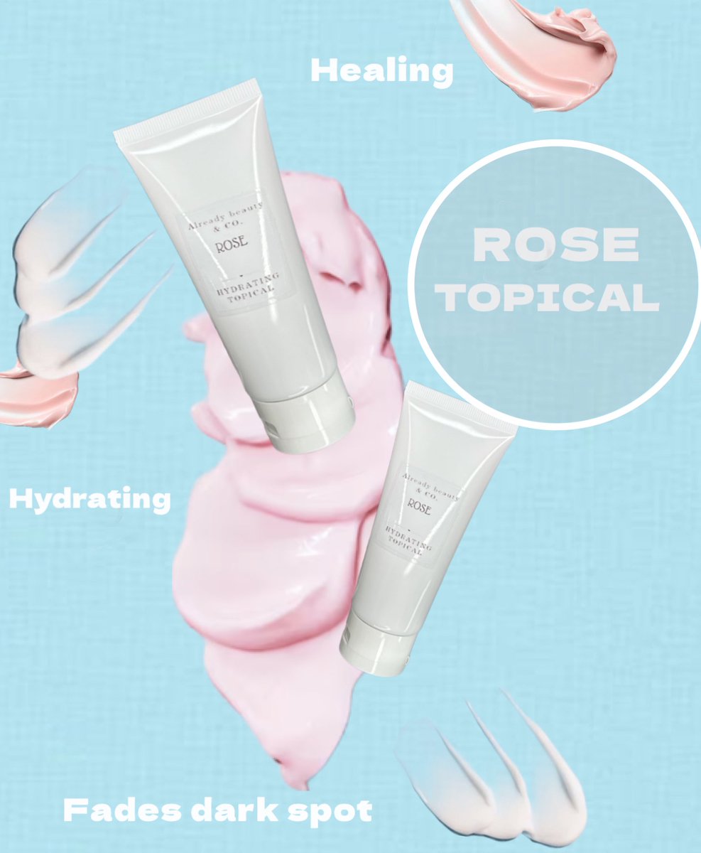 alreadybeautyco's tweet photo. Our Rose infused topical is formulated to hydrate + heal and reduce redness and hyperpigmentation 

https://t.co/SiccLxwfb5

#claymask #crueltyfree #skincareroutine #hyperpigmentation #acne #dryskin #sunburn #dermatitis #roseclaymask #exfoliate #glassskin #sensitiveskin https://t.co/X3h3lMeSzi