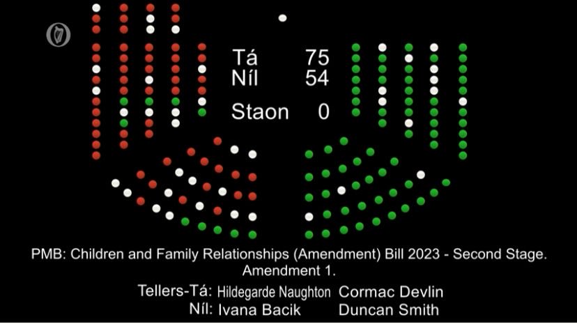 Disappointed to see passage tonight of Gov’s motion to delay our #equality bill by 9 months. We’ll keep working with ⁦@equalchildren⁩ ⁦@LGBT_ie⁩ & others to see progress #equalityforfamilies