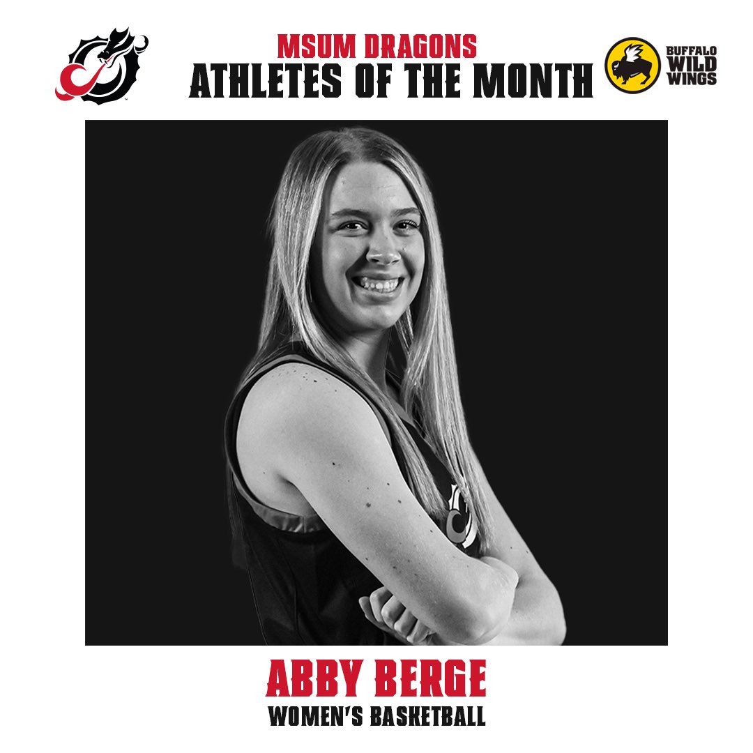 𝐂𝐎𝐍𝐆𝐑𝐀𝐓𝐒 <a href="/bergeabby/">Abby Berge</a> on Athlete of the Month 🏀‼️

#MSUMWBB #RollDrags