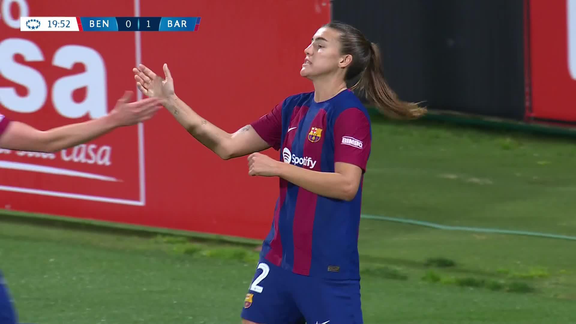CGH 1️⃣ goal and 1️⃣ assist. Patri doubles the lead! Watch the UWCL LIVE for FREE on DAZN 👉  #UWCLonDAZN