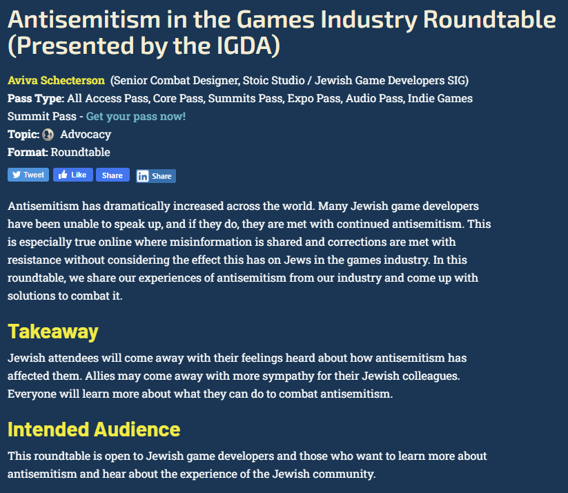 IGDA Jewish GD SIG tweet media
