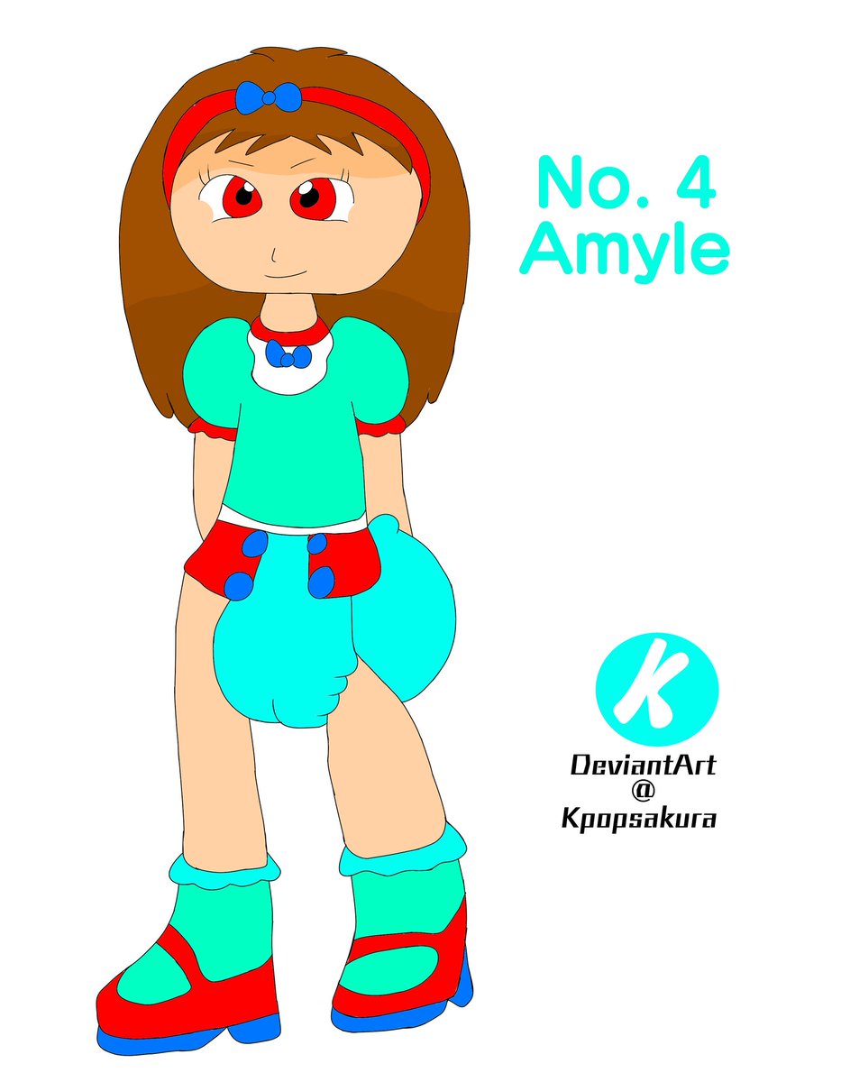 No. 4 Amyle also known as Button Diaper Girl.

Link :
deviantart.com/kpopsakura/art…
