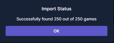 LaireLaFlare's tweet photo. Significantly improved the UX for the user when completing a Steam import.
Now you know exactly what was and wasn't added
And now you can bother me to add what wasn't added😅
#buildinpublic #StateofPlay #playthis #SteamDeck https://t.co/ym6S8kQDBG