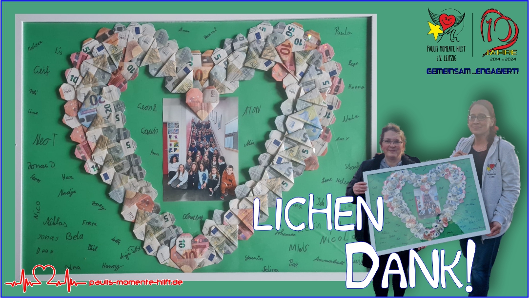 Groitzscher Schulhort engagiert sich erneut für „Paulis Momente hilft“
Die vierten Klassen des Schulhortes „Am Wasserturm“ in Groitzsch veranstalteten vor Weihnachten wie jedes Jahr einen Flohmarkt...
pmh-ev.de/2024/01/31/gro…