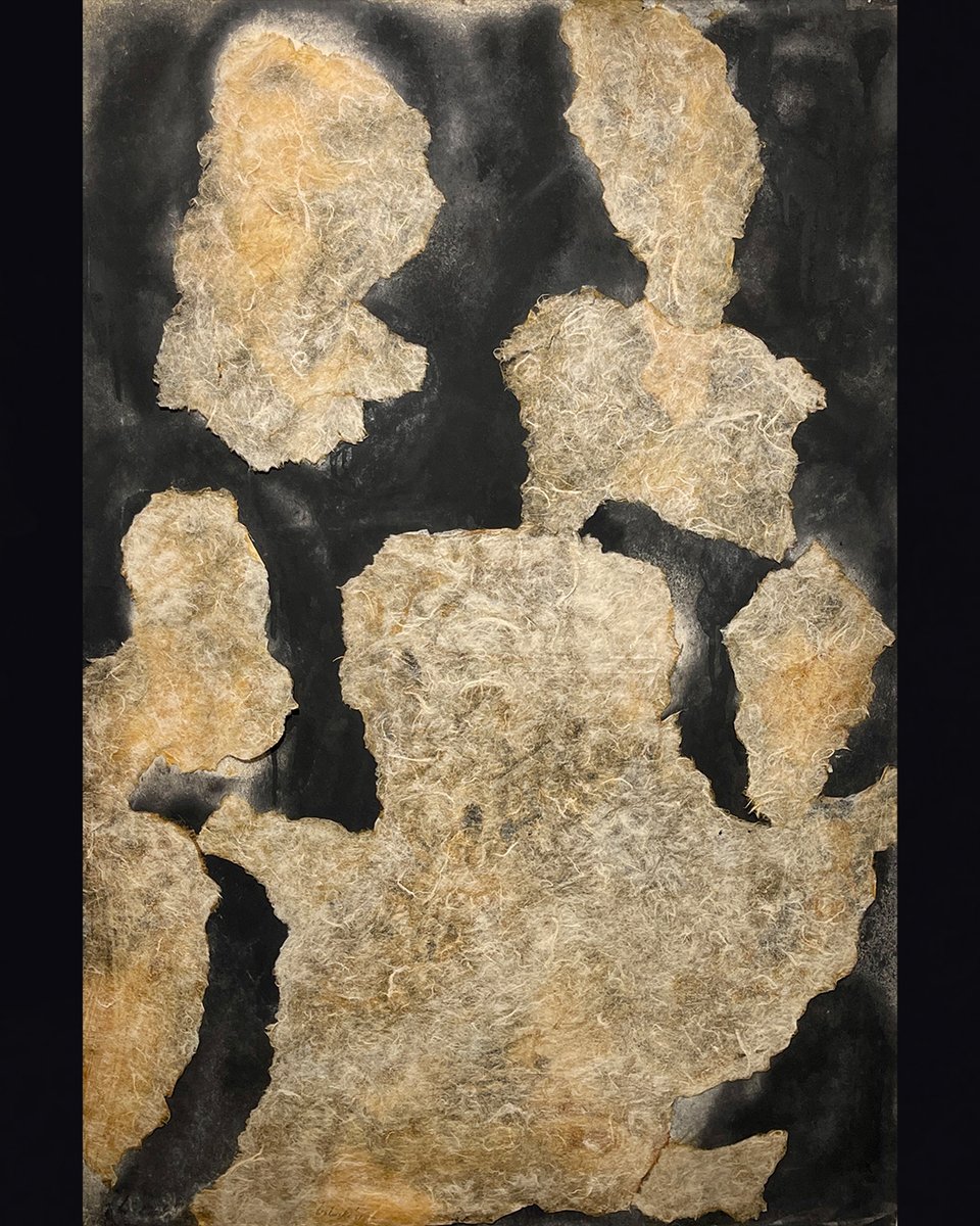 MasterDrawingNY's tweet photo. Walinska fell in love with the Shan paper handmade in the northeast province of Burma, which she used for a series of collages. 
 
“I lived a full year in those four months,” Walinska said. “I painted for years under the influence of Burma.”
-
Exhibitor: Graham Shay 1857 https://t.co/TJDskWamAM