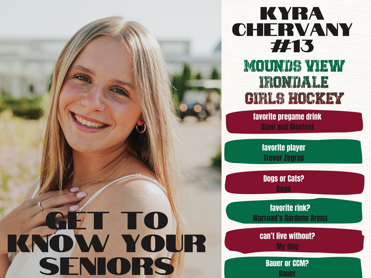 GirlsMvi's tweet photo. Our next fabulous Senior: Kyra Chervany! Kyra has been a 3-sport athlete through all four years of high school, playing soccer, hockey, and golf. To learn more about Kyra visit our Facebook page at https://t.co/SGF74eMGdO https://t.co/nJMcMNaRlG