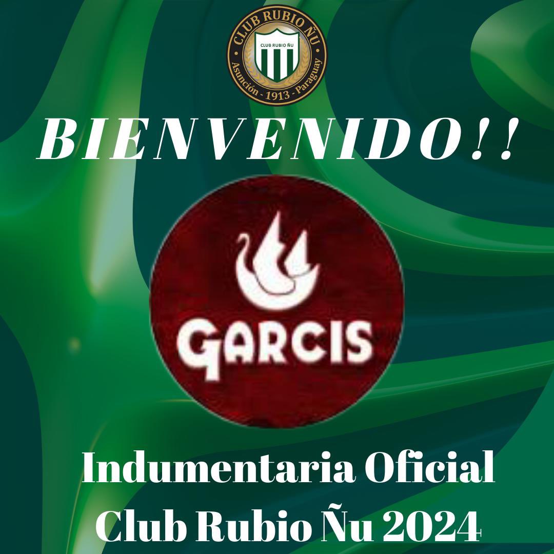 Damos la bienvenida a la empresa GARCIS, que este 2024 nos acompañará a encontrar y transitar la senda  victoriosa.
La reconocida firma, con sus afamadas prendas deportivas sera la nieva piel de nuestro querido RUBIO ÑU!!💪🏼