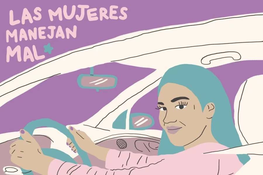 girlupmx_'s tweet photo. ¿Alguna vez has escuchado las frases «mujer al volante, peligro constante» o «maneja mal, seguro es mujer»? 🚙 Hoy te contamos que estas frases no solo son sexistas, sino *totalmente* erróneas.

Abrimos hilo... 🧵👇🏽

🎨 Ilustración de Violeta Cereceda https://t.co/g8CTk7oxmU