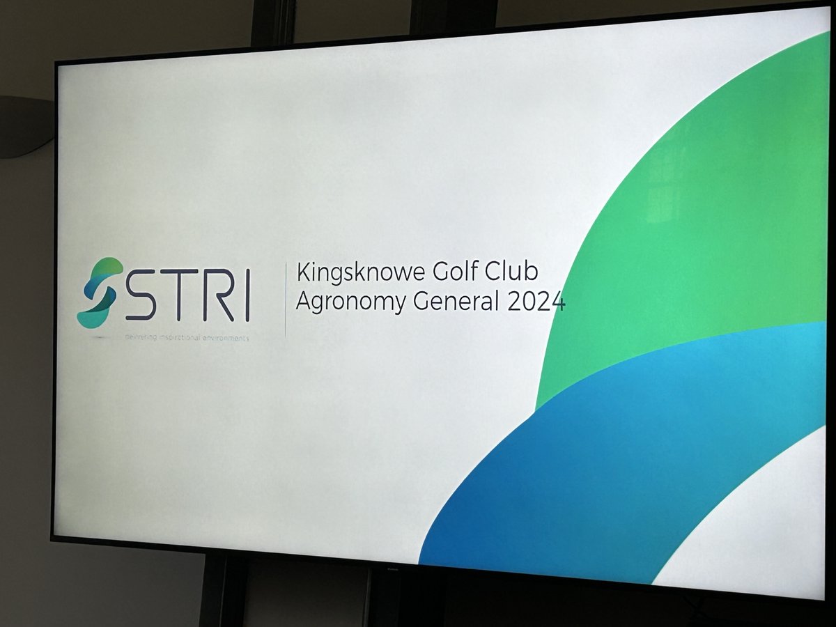 KingsknoweGC's tweet photo. Thanks to @striturf_gary  for delivering an informative and very well presented training day which covered soil/plant heath &amp; sustainability for the greenstaff. It also gave us the opportunity to use the newly developed conference room @ScottishGolf @sustainablegolf @strigroup_ https://t.co/nlC41oso0c