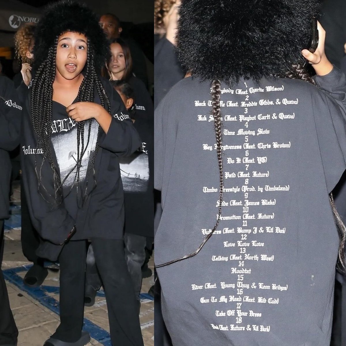 NORTH WEST Previews New VULTURES Long Sleeve Tee With Track List 