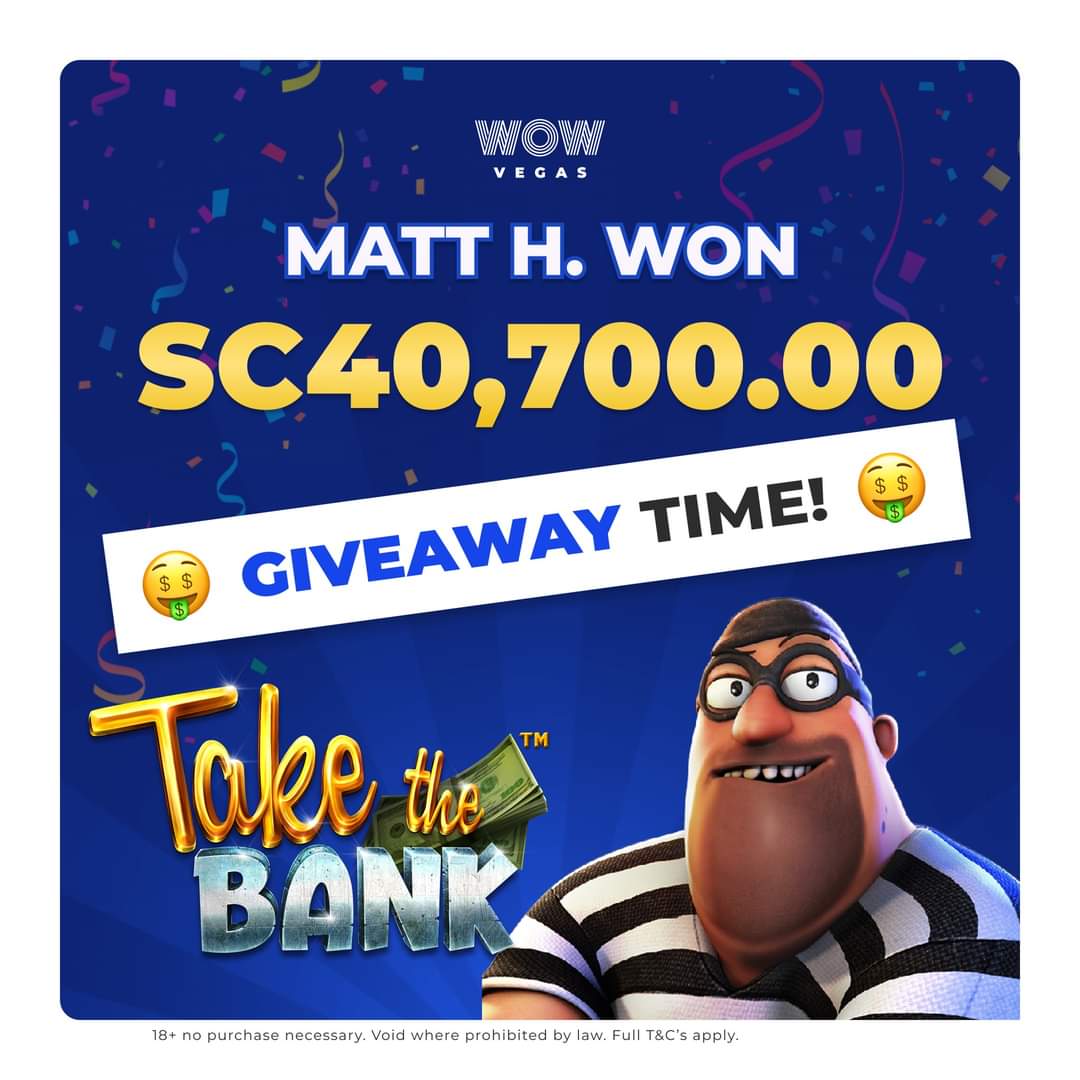 InkingTees's tweet image. FREE SIGN-UP MONEY👇👇👇👇 wowvegas.com/?raf=2159490
Take Advantage Of The Free Sign-up Money 💰 NOW.
MATT H. Definitely Did!
#wow #WOWVEGASGIVEAWAY #FreeMoney #Cash #onlinecasino #Vegas #LasVegas #CRYPTO #stake #500casino #gamdom