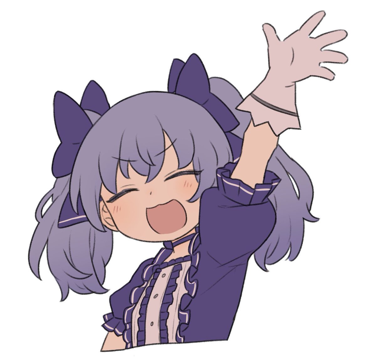 「ばいばーい #ちーあーと 」|大串有朋のイラスト