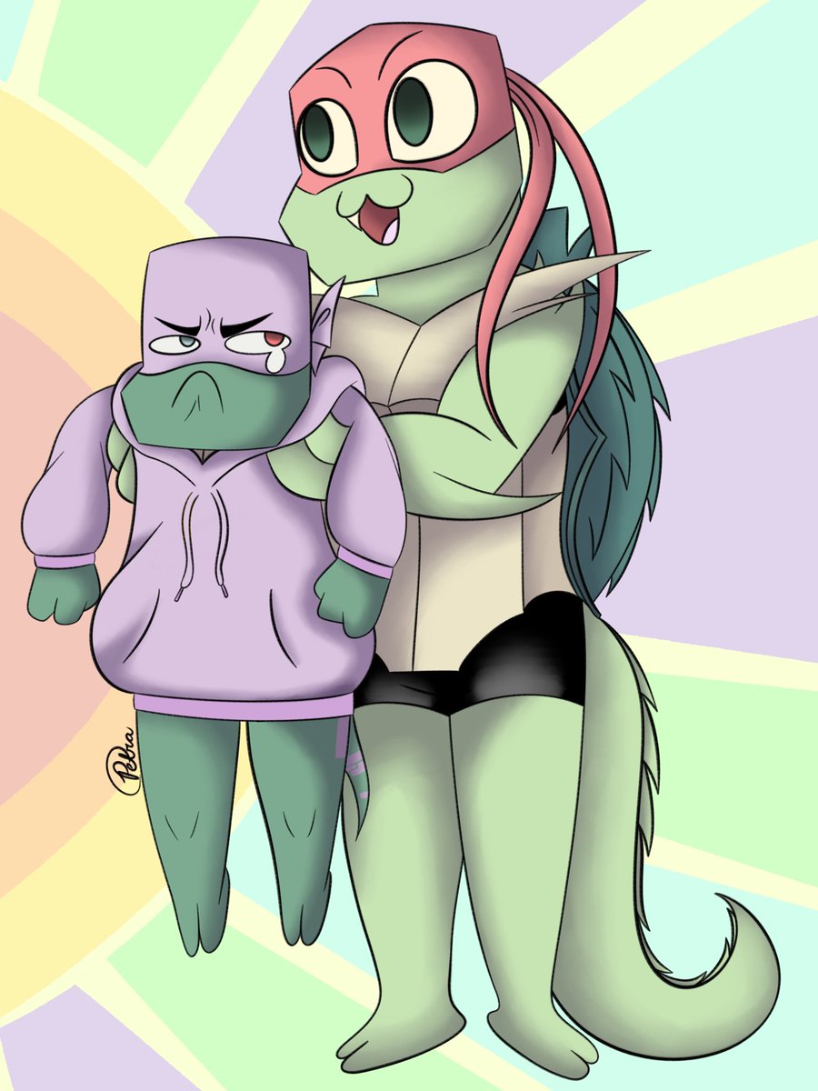 Petra4Pres1dent's tweet photo. My first gift for the #Riseathon server gift exchange for @citristik! I hope this is good enough until I finish your second gift 🫶

#Rottmnt #UnpauseROTTMNT #saverottmnt https://t.co/yRVDWb74te