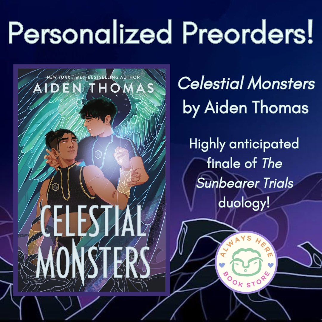 FRIENDS!! i’m teaming up with Always Here Bookstore — a queer bookstore based in Portland! — for personalized preorders of ✨Celestial Monsters✨!! 🥳 buy your copy here! they ship internationally! and hang onto your invoice for the preorder campaign! 👀 alwaysherebooks.com/shop/p/9781250…