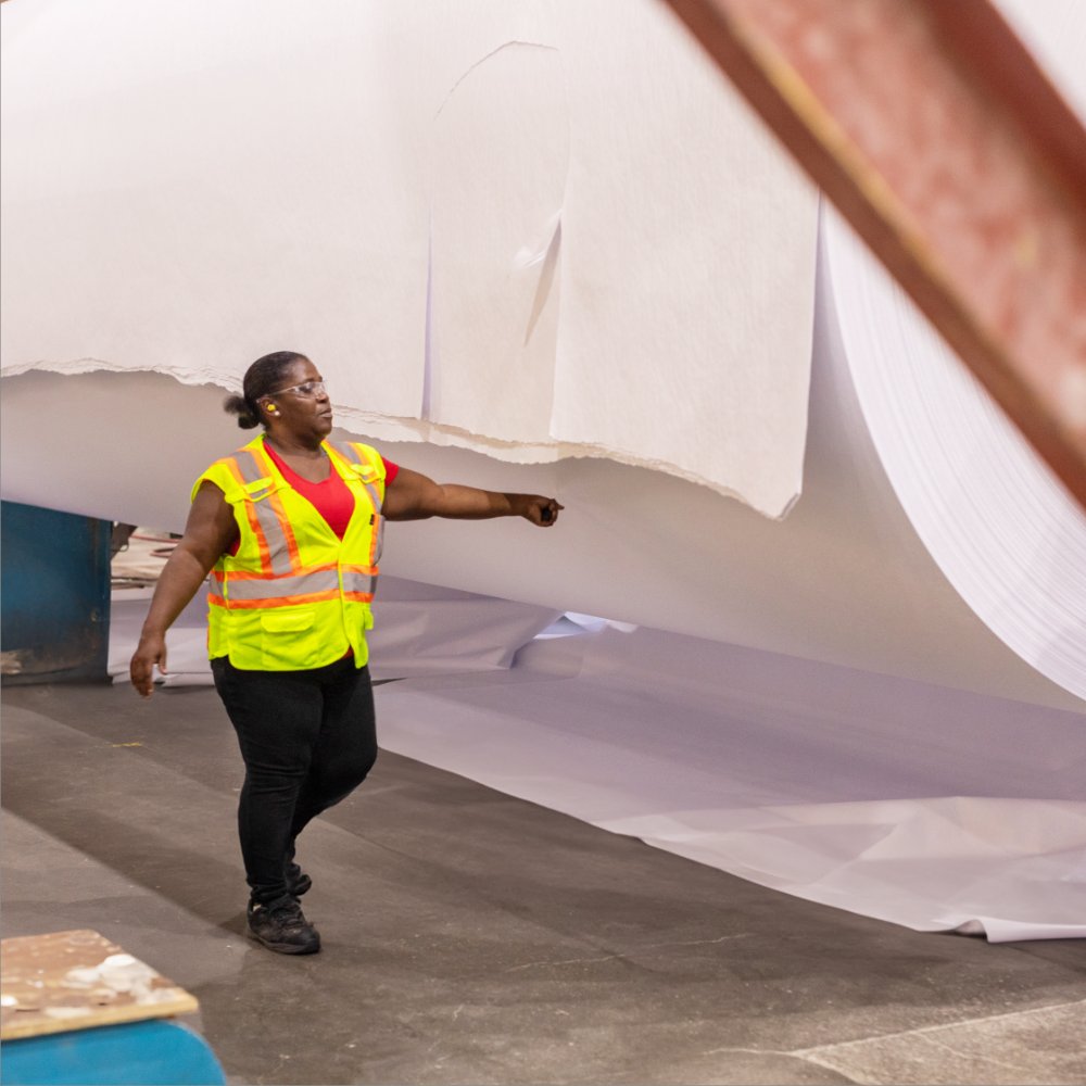 Hammermill's tweet image. Maybe this is the paper size grocery stores should start using for their receipts.🤔
#papermakingprocess
#papermaderight
#sustainable 
#ticoderogamill