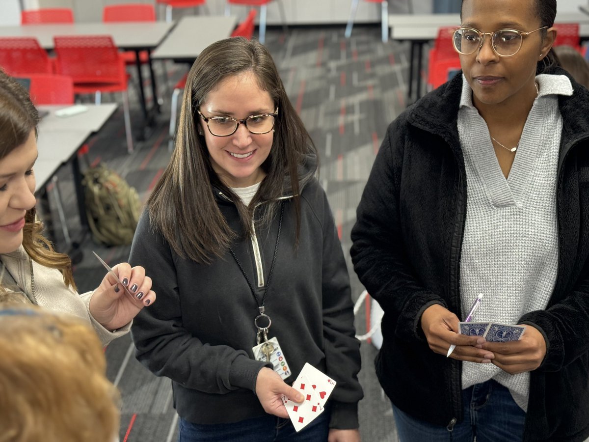 ForoodiLearns's tweet photo. Elementary Math Academy participants spent the day exploring engaging learning experiences to take back to their classrooms #75019math #CISDLearns https://t.co/xXKa7NNvYF
