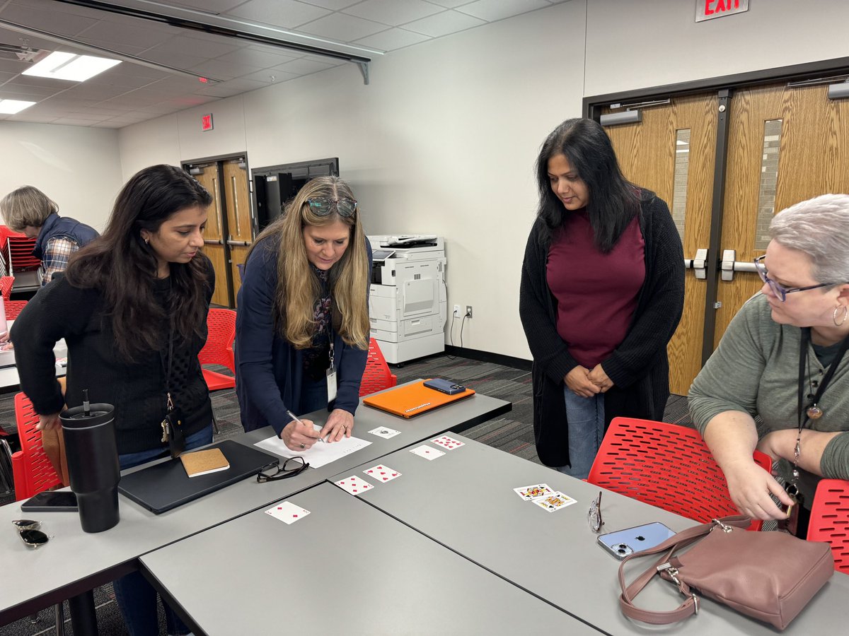 ForoodiLearns's tweet photo. Elementary Math Academy participants spent the day exploring engaging learning experiences to take back to their classrooms #75019math #CISDLearns https://t.co/xXKa7NNvYF