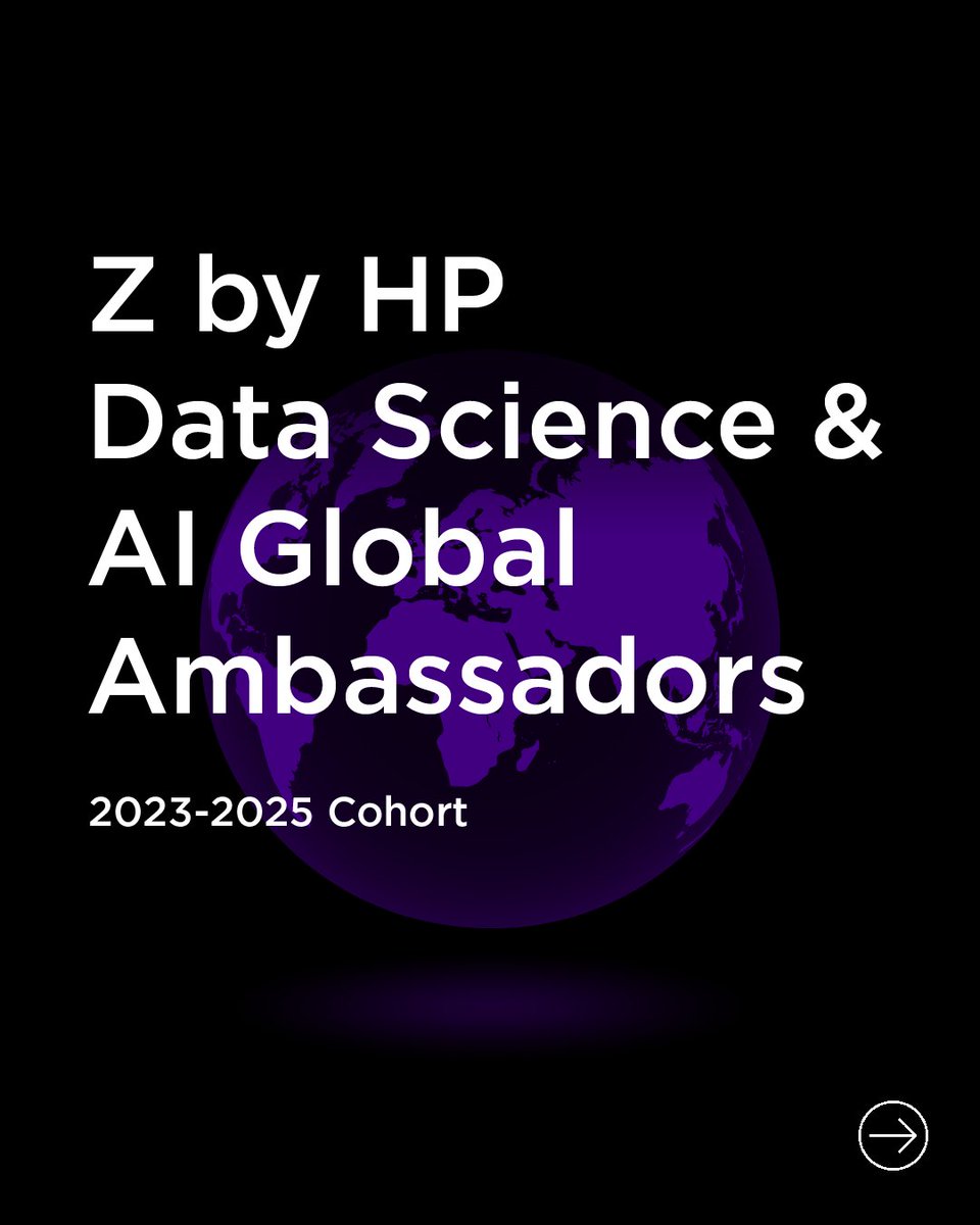 ZbyHP's tweet photo. Our team of #ZAmbassadors is growing! Meet the talented data scientists that are blazing new trails. We're excited to team up and help redefine what's possible. 

* Z Ambassadors are provided products by HP for their participation in the HP Ambassador Program. https://t.co/Qv2fPJZ6zB