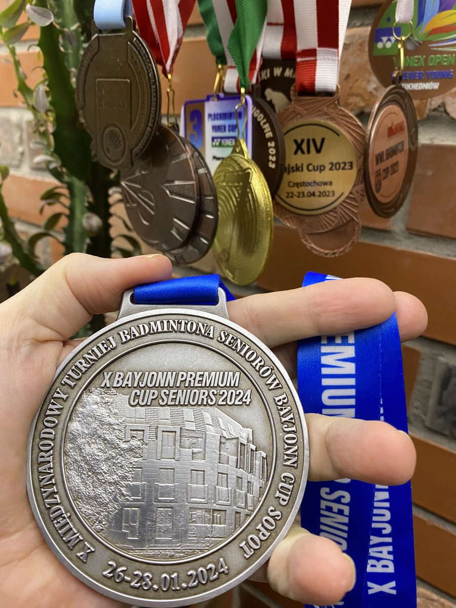 Prof_KOLO's tweet photo. I just brought back a medal from the International Tournament in Sopot. Silver and large... the fat guy pretends to be more important than all the previously acquired ones :) https://t.co/4w66yeTO2D