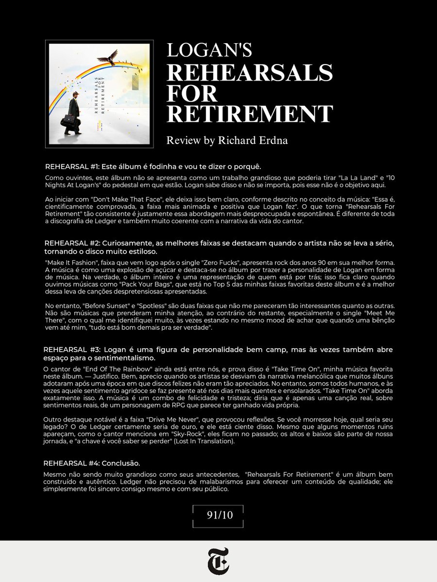 Logan's "Rehearsals For Retirement" Review
— Score: 9.1/10