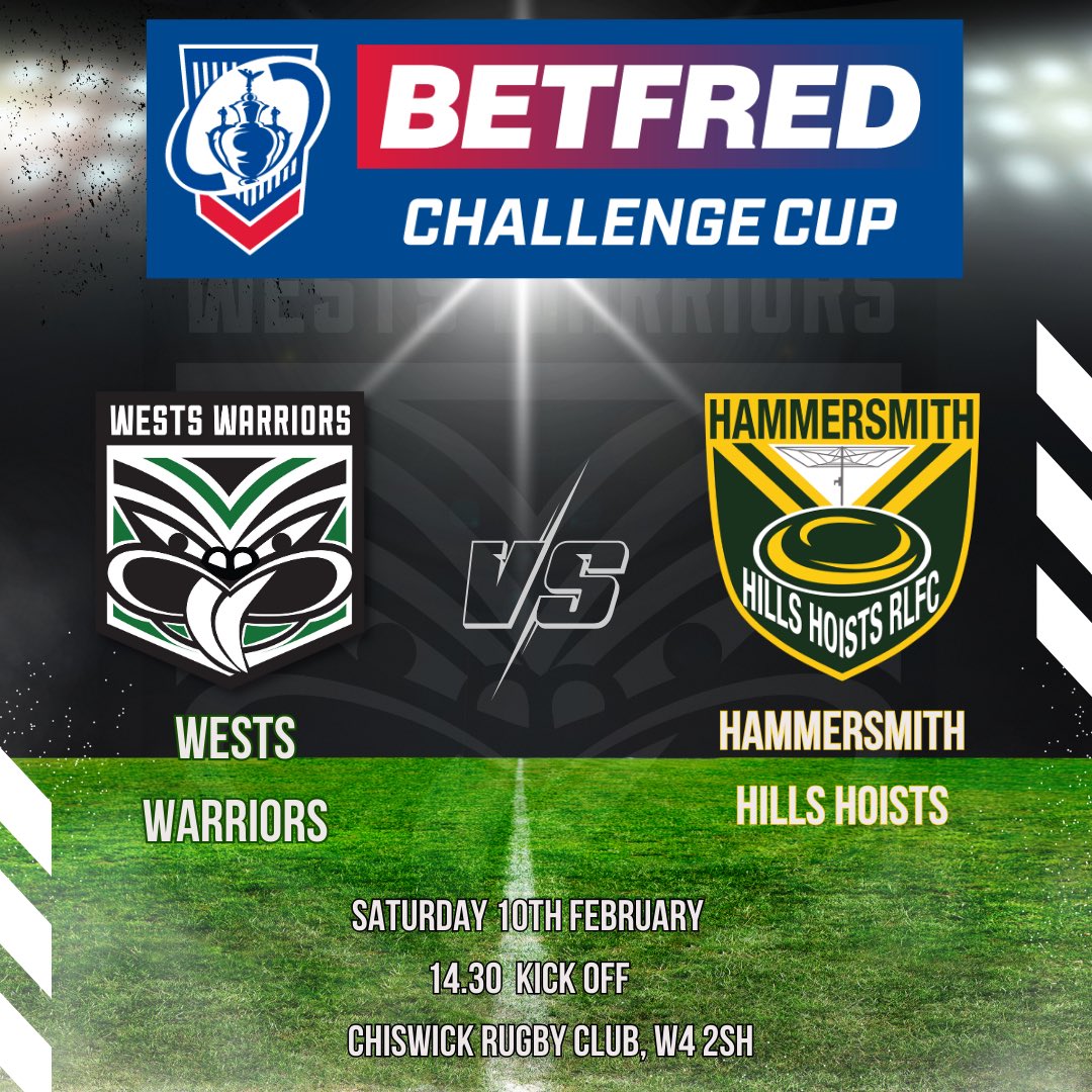 Round 3
<a href="/TheChallengeCup/">Betfred Challenge Cup</a> 
The Battle Of London….
One of us is going to make history as the first SCL side to ever make round 4. 
Come down and support London rugby league and watch some quality footy as the SCLs top dogs go to war.