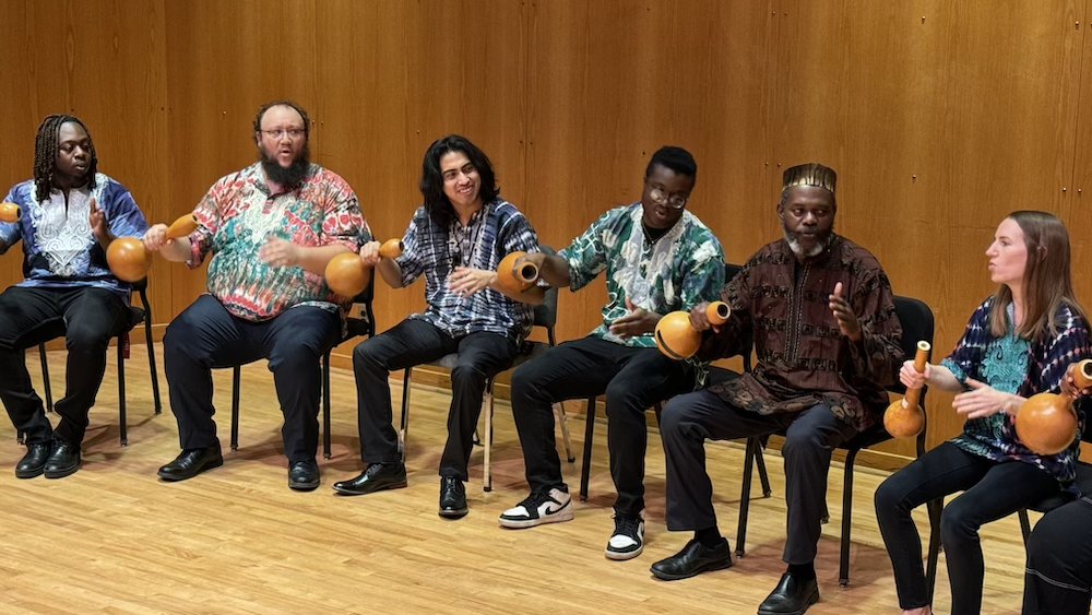 Beyond wind, orchestral, and choral ensembles, UMN-TC School of Music students can participate in a variety of innovative ensembles. These include West African Music Ensemble, Improvised Music Ensemble, and the New Music Ensemble. Read more: z.umn.edu/99dw