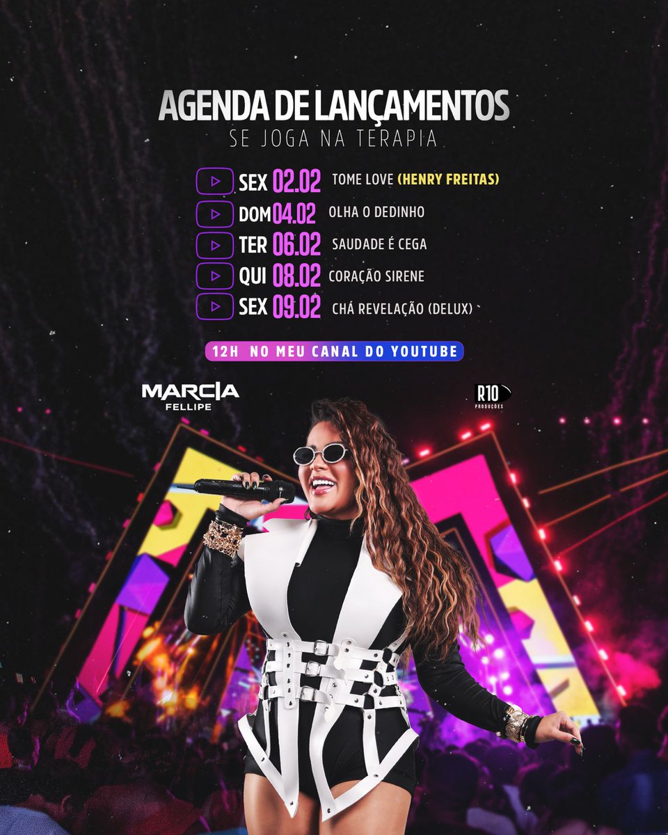 Minha turma, não se esqueçam dos lançamentos hein? Quero ver todo mundo ouvindo bastante! ♥