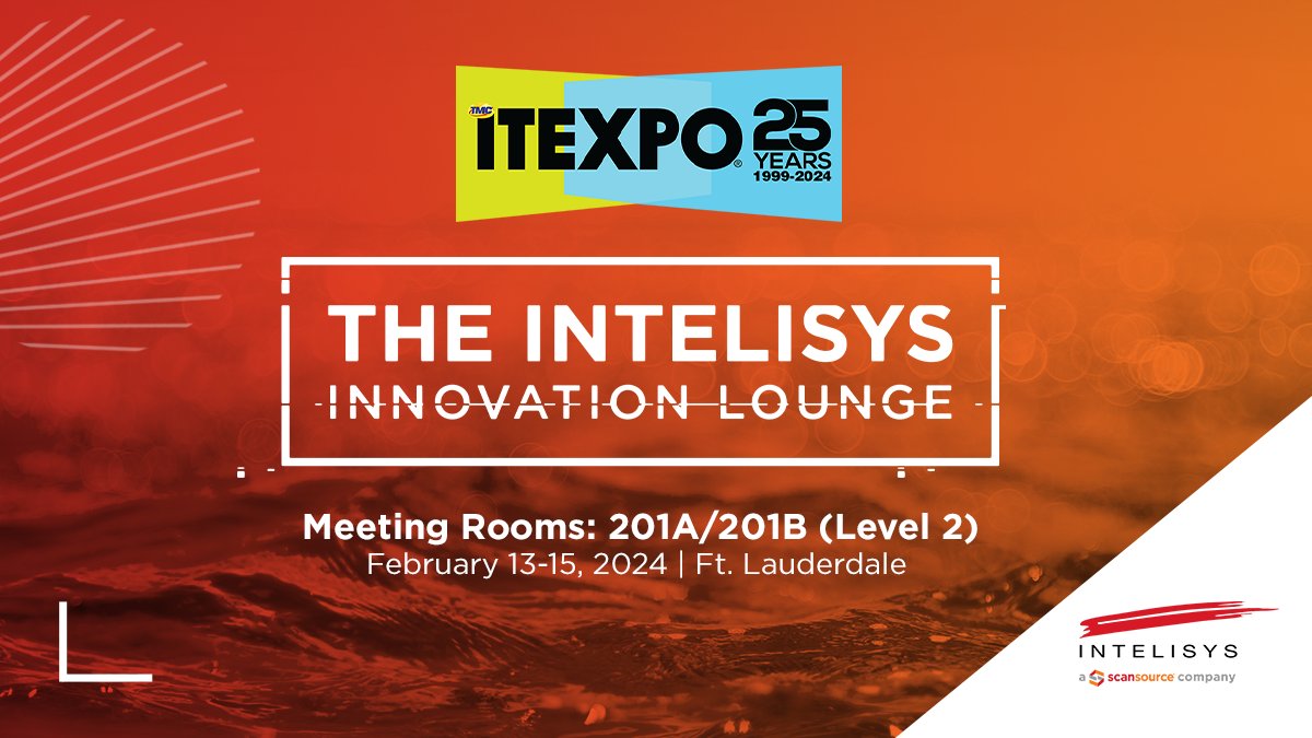 As the excitement builds for #ITEXPO2024, we want to remind you not to miss the incredible opportunities awaiting you at the Intelisys Innovation Lounge! Mark your calendars and join us Feb. 13-15 in Ft. Lauderdale.

Register today: bit.ly/ITEXPO2024