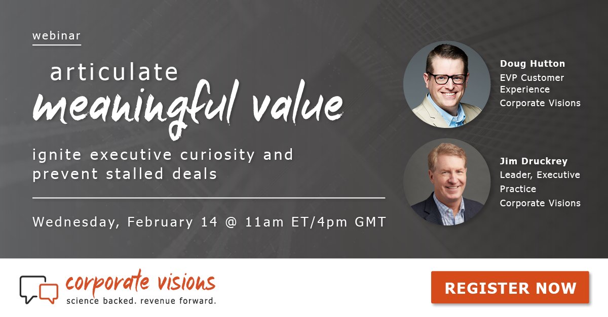 This Valentine’s Day, learn how to give your executive buyers what they really want—a sales conversation worth their time. 

Sign up for our 2/14 webinar to start bringing value to your most important buyer relationships: okt.to/bFnPjN