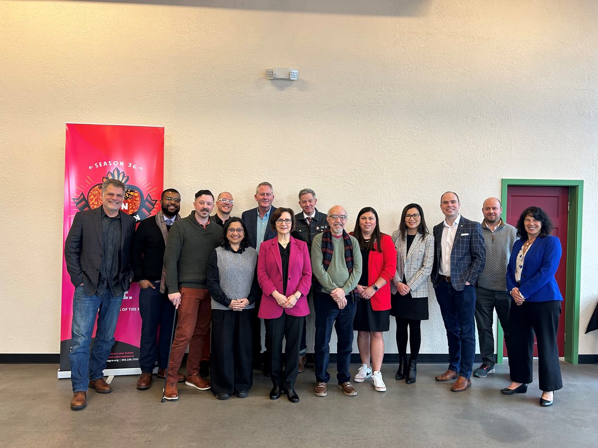 Our director &amp; staff toured the Milagro Theatre &amp; discussed the arts with state reps, partners, &amp; community leaders. Some attendees: Comm. Ryan &amp; staff, Comm. <a href="/SMeieran/">Sharon Meieran</a>, Mayor Beaty, Rep. Nosse, <a href="/RepBonamici/">Suzanne Bonamici</a>, Rep. Bowman, <a href="/OrCulturalTrust/">OR Cultural Trust</a> Chair, &amp; <a href="/ORArtsComm/">OregonArtsCommission</a> Chair &amp; staff, etc.
