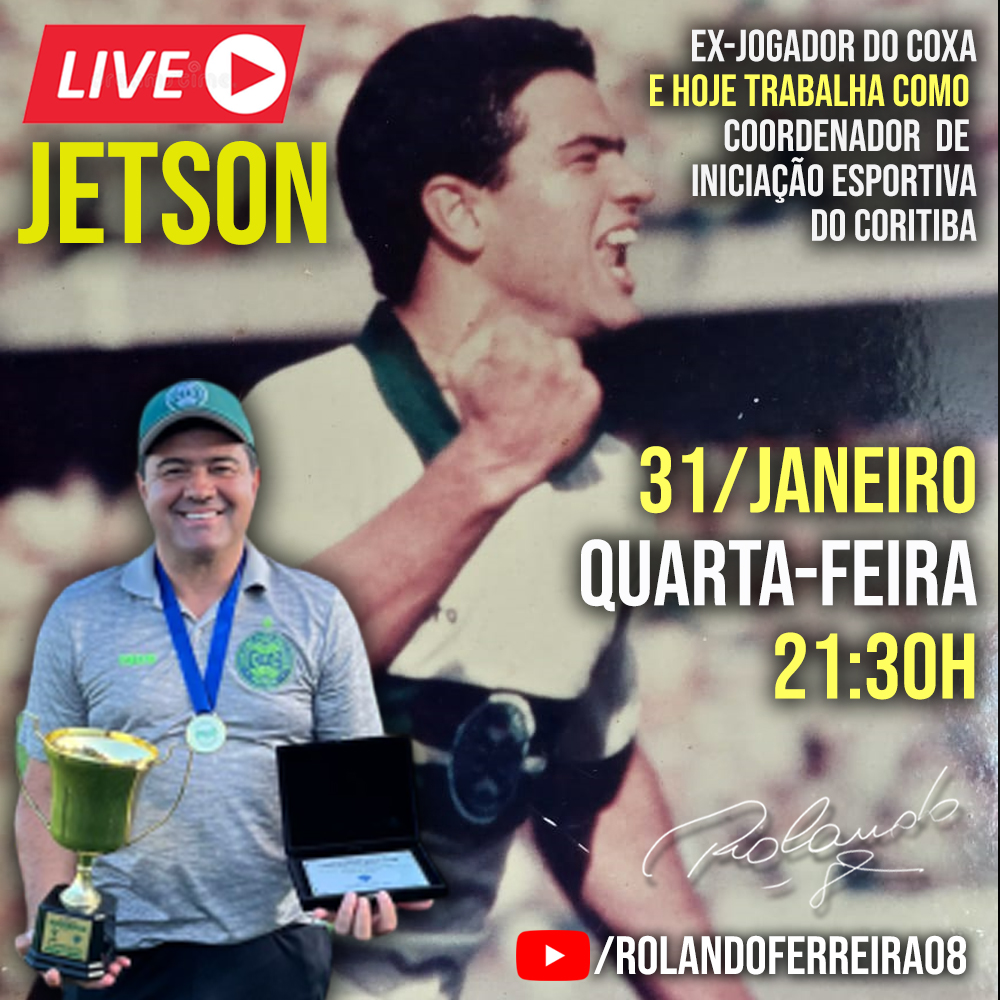 youtube.com/watch?v=j15uIF…
✔ Dia 31 de Janeiro às 21:30h no meu canal Rolando Ferreira 08 no Youtube.
Vamos falar sobre sua carreira no Coritiba e sua jornada pós-carreira também, incluindo os trabalhos dentro da Categoria de Base do Clube.
#coritiba #coxaeternamente