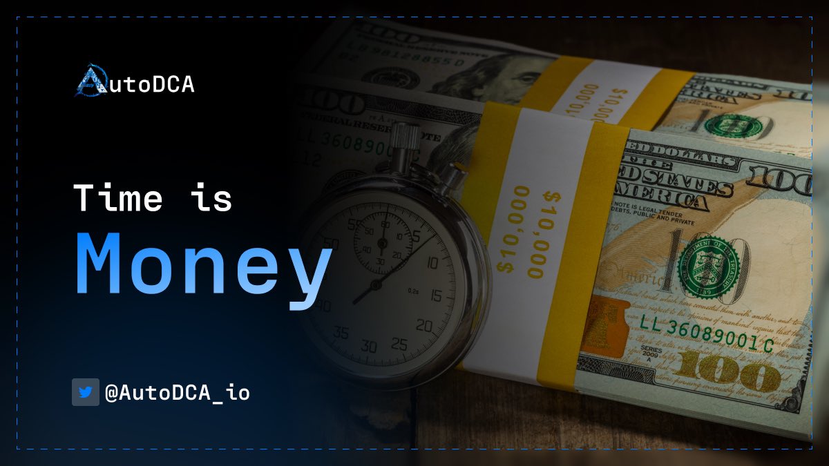Time is money! 🏦

Don't waste your time and automate DCA! 🚀
Start now at autodca.io/strategies