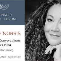 TOMORROW NIGHT! Join this engaging conversation from @westminsterthf with author Michele Norris! Michele will be discussing her book 'Our Hidden Conversations: What Americans Really Think About Race and Identity'.