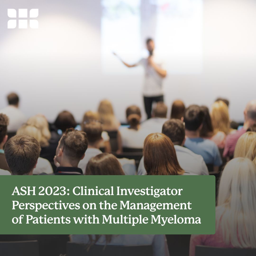 HealthTree's tweet photo. HealthTree Myeloma Editor, Audrey Burton-Bethke, shares her thoughts on the ASH session about clinical investigator perspectives on myeloma patient management. Read here: https://t.co/c5or13epBv
#HealthTreeMM #myeloma #multiplemyeloma #mmsm #ASH23 https://t.co/jyJ7w22mhB