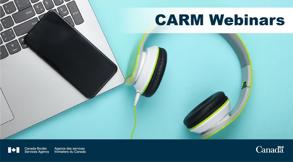 CanBorder's tweet photo. Attention non-resident importers! 
CARM is changing how you do business.
Join our webinar series dedicated to guiding you through the registration process on the CARM client portal. 

Register to the February 1 or February 8 session: https://t.co/njX2W4qVuD https://t.co/ngBqsct9Ny
