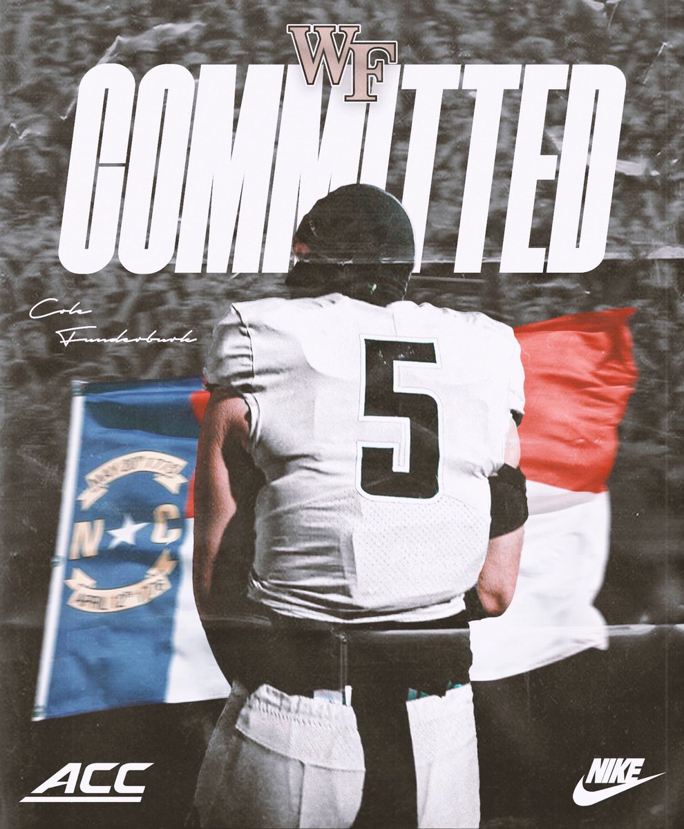 Galatians 1:5. 100% COMMITTED! Thank you to my Lord and Savior Jesus Christ, my teammates, my coaches, and family for making everything possible! 🎩🎩 @WakeFB @CoachCohenWake @CoachClawson @Coach_SmartWF @CoachRLuke @CoachMHealy
