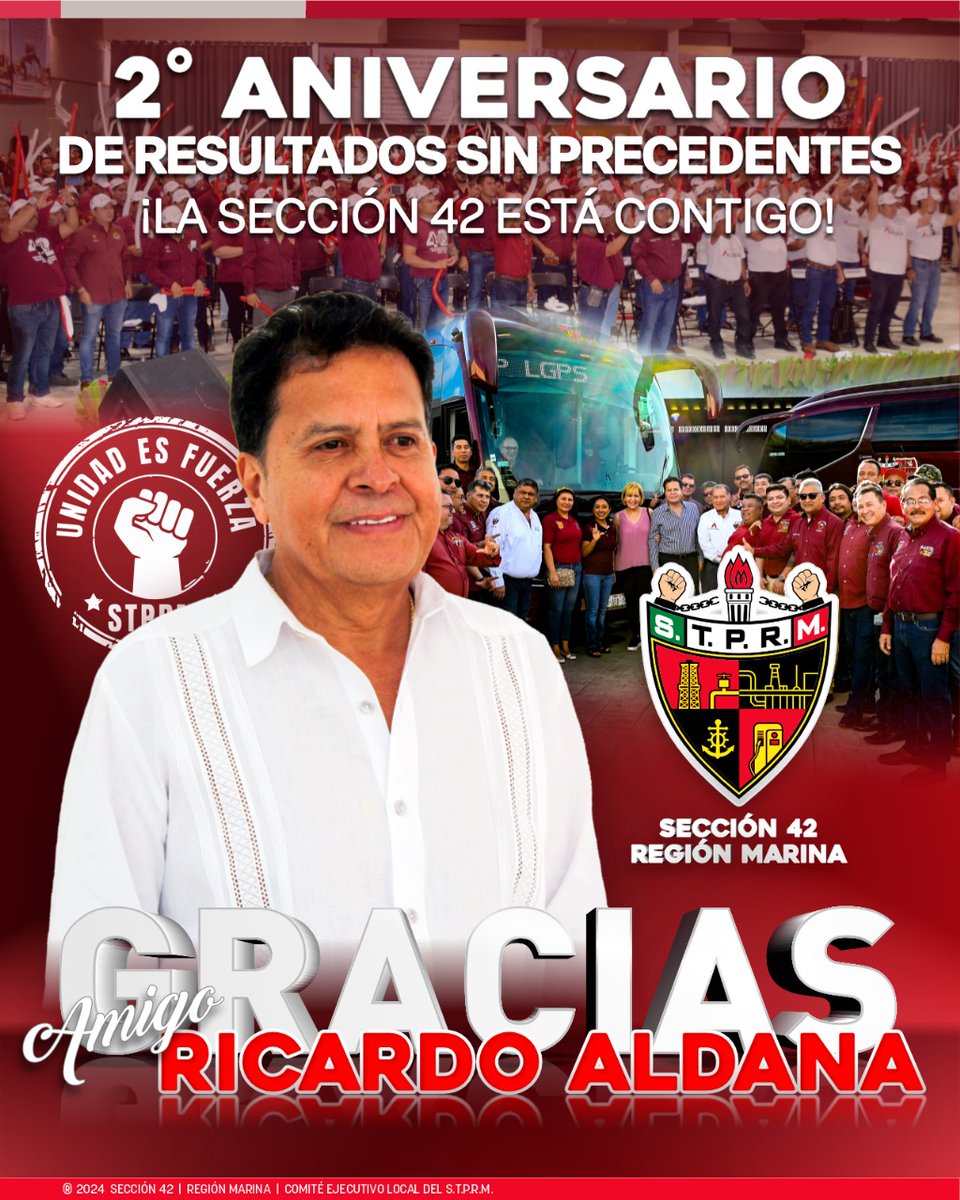 Julianzarapa's tweet photo. Con hechos y no palabras, se sigue demostrando el compromiso que tiene con la base trabajadora, así como el apoyo de nuestro Pdte. De Gpo. @lgps03101 y Srio. Gral. @MarcoAzuara1 mostrando los resultados obtenidos en este 2do aniversario y más en nuestra querida @Seccion42_STPRM https://t.co/cGih5qIzj5