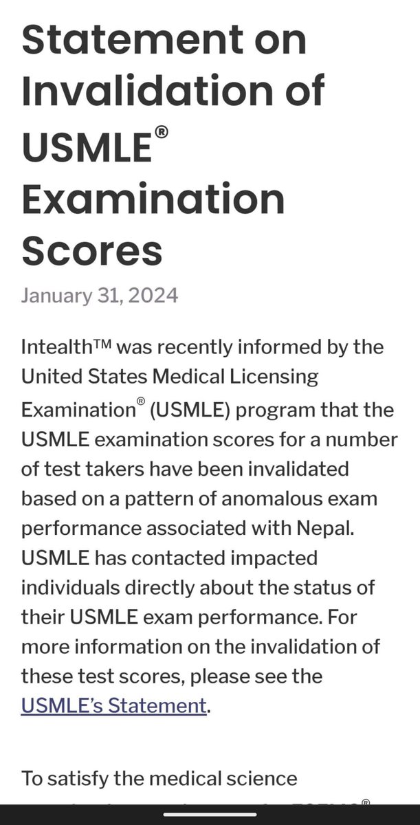 Goodness Gracious. This is concerning at so many levels. I hope it resolves soon and IMGs don't have to face any potential discrimination based on malafide intentions of some. #match2024 #usmle #meded #MedTwitter #insidethematch #ecfmg #eras2024